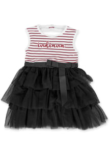 Toddler Girls Black Indiana Hoosiers Haven Tutu Short Sleeve Dress