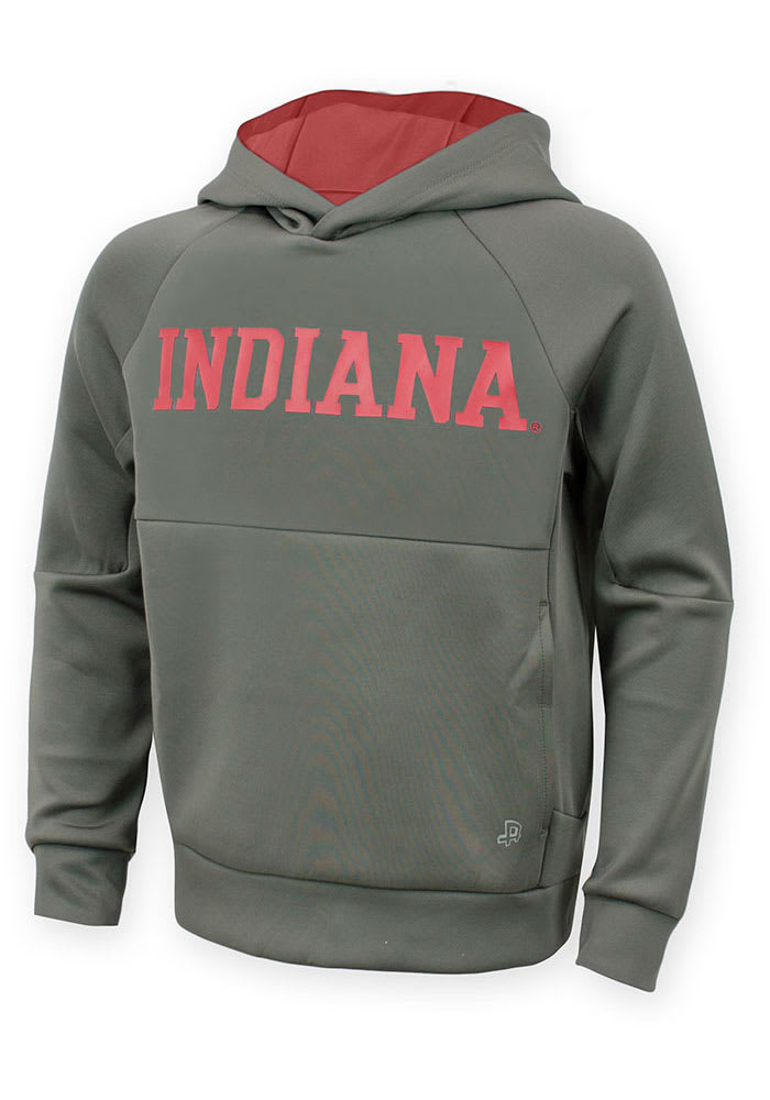 Indiana Hoosiers Youth Charcoal Benji Long Sleeve Hoodie