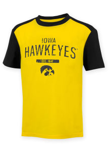 Iowa Hawkeyes Youth Black Afton Short Sleeve Fashion T-Shirt