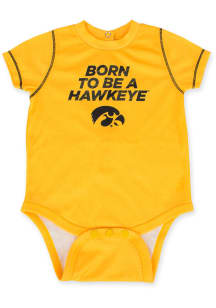 Iowa Hawkeyes Baby Black Scranton Short Sleeve One Piece