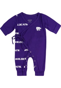 K-State Wildcats Baby Purple Taron Loungewear One Piece Pajamas