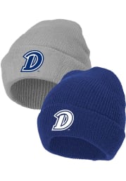 Drake Bulldogs Addison Beanie 2-Pack Baby Knit Hat - Blue