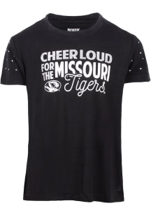Missouri Tigers Girls Blue Reta Short Sleeve Fashion T-Shirt