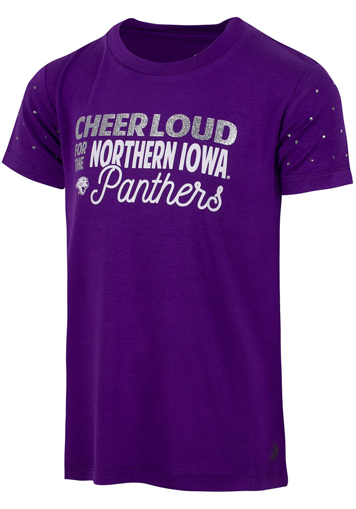 Northern Iowa Panthers Girls Blue Reta Short Sleeve Fashion T-Shirt