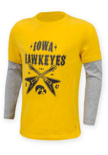 Iowa Hawkeyes Youth Yellow Titus Long Sleeve T-Shirt
