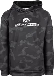 Iowa Hawkeyes Youth Black Fielde Long Sleeve Hoodie