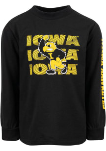 Iowa Hawkeyes Toddler Black Dakota Long Sleeve T-Shirt
