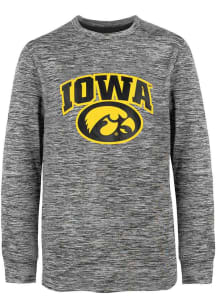 Iowa Hawkeyes Youth Grey Jaxon Long Sleeve T-Shirt