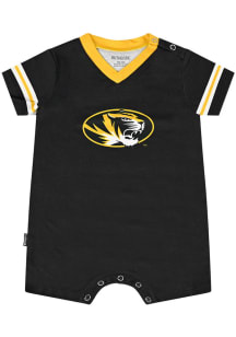 Missouri Tigers Baby Black Tackle Short Sleeve One Piece