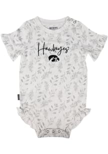 Baby Black Iowa Hawkeyes Hali Short Sleeve One Piece