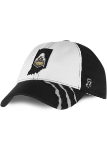 Purdue Boilermakers White Cobie Ripped Youth Adjustable Hat