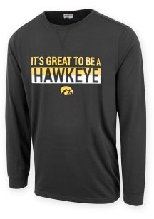Iowa Hawkeyes Black Riley Long Sleeve T Shirt