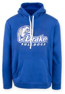 Drake Bulldogs Mens Blue Quincy Long Sleeve Hoodie