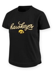 Iowa Hawkeyes Womens Black Marielle Short Sleeve T-Shirt