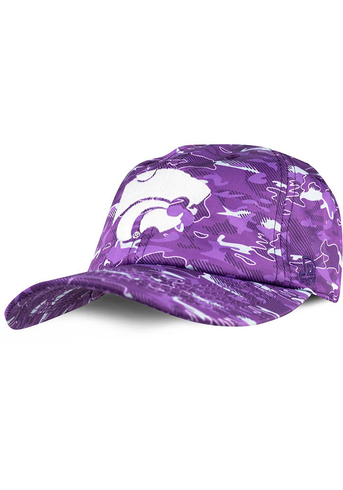 K-State Wildcats Purple Camo Fessler Youth Adjustable Hat