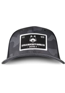 Loyola Ramblers Fletcher Camo Trucker Adjustable Hat - Black