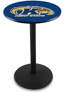 Kent State Golden Flashes Black Round Base Pub Table