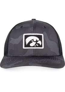 Iowa Hawkeyes Black Miles Camo Trucker Youth Adjustable Hat