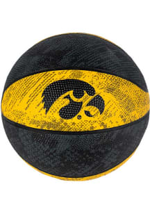 Black Iowa Hawkeyes Mini Rubber Basketball