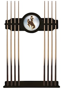 Wyoming Cowboys Solid Wood Cue Rack Pool Table