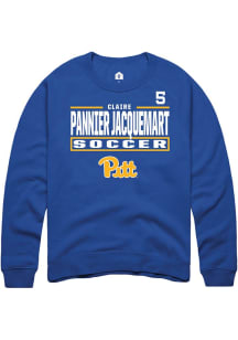 Claire Pannier Jacquemart Rally Mens Blue Pitt Panthers NIL Stacked Box Player Crew