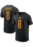 Brian Robinson Washington Commanders Black Alt Short Sleeve Player T Shirt