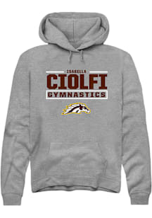 Isabella Ciolfi Western Michigan Broncos Mens Grey NIL Stacked Box Player Hood