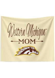 White Western Michigan Broncos Mom 34x40 Tapestry Blanket