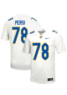 Jeff Persi Nike Mens White Pitt Panthers NIL Name And Number Football Jersey