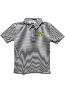 Vive La Fete Vanderbilt Commodores Youth Black Pencil Stripe Short Sleeve Polo Shirt