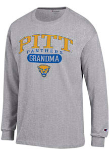 Champion Pitt Panthers Grey Pill Box Grandma Jersey Long Sleeve T Shirt