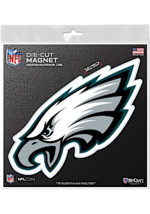 Philadelphia Eagles 6x6 Car Magnet - White
