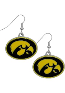 Chrome Dangle Iowa Hawkeyes Womens Earrings -