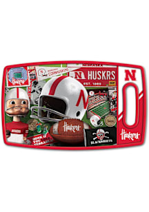Cardinal Nebraska Cornhuskers Retro Kitchen Cutting Board