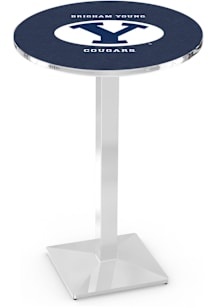 BYU Cougars Chrome Square Base Pub Table