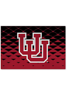 Utah Utes Washable Rug Interior Rug - Black