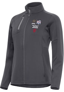 Antigua Indiana Hoosiers Womens Dark Grey 2026 Peach Bowl Champions Generation Light Weight Jacket
