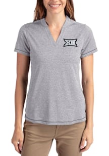 Cutter and Buck Big 12 Womens Grey Forge Short Sleeve T-Shirt