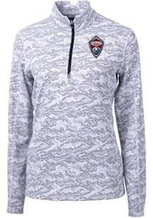 Cutter and Buck Colorado Rapids Womens Charcoal Traverse Camo Qtr Zip