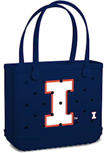 Illinois Fighting Illini  Medium Bogg Bag Tote Bag - Navy Blue