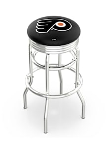 Philadelphia Flyers Double-Ring Swivel Chrome Pub Stool - Black