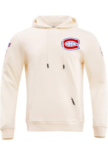 Pro Standard Montreal Canadiens Mens White Classic Chenille Fashion Hood