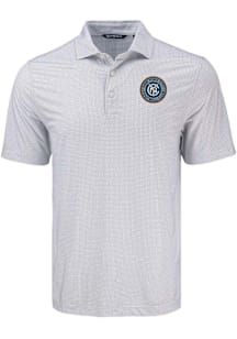 Cutter and Buck New York City FC Grey Pike Diamond Dot Big and Tall Polo