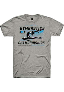 Big Ten Dark Grey Rally 2025 Womens Gymnastics Championships Short Sleeve Fashion T Shirt