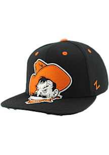 Zephyr Oklahoma State Cowboys Black Menace Snapback Mens Snapback Hat