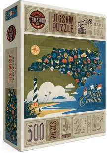 North Carolina Illustrated Map 500 Piece Puzzle