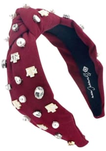 TAM ACC MAROON Beaded Logo headband