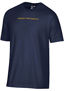 Drexel Dragons Navy Blue Embroidered Short Sleeve T Shirt