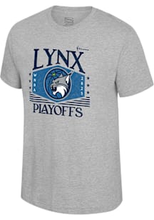 Minnesota Lynx Grey 2025 Playoff Participant Reputation Short Sleeve T Shirt