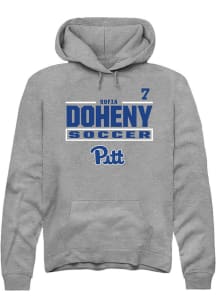 Sofia Doheny Rally Mens Graphite Pitt Panthers NIL Stacked Box Player Hood